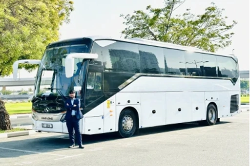 Travel Together with 50 Seater Bus Rental Near Al Quoz